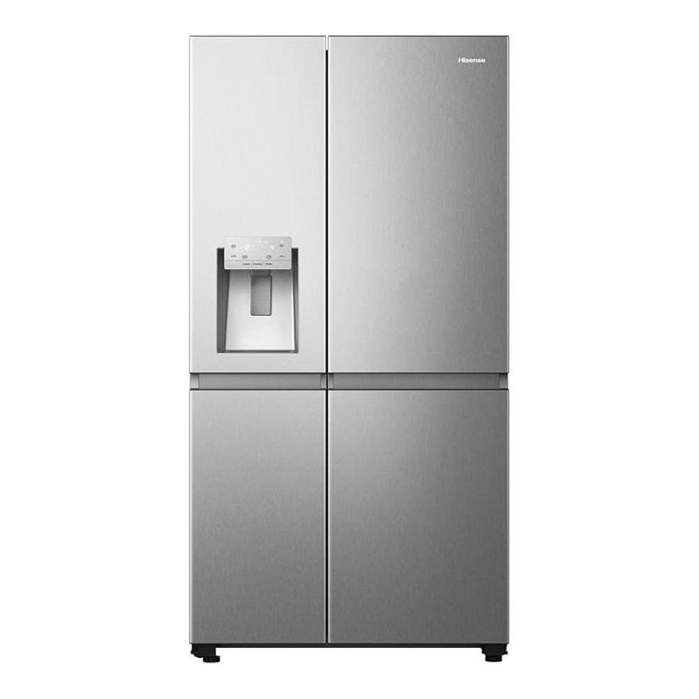 Hisense Side By Side Refrigerator With Wifi Connectivity, Water And Ice Dispenser, Metal Tech Cooling, Ice Crusher, No Frost, Inverter Compressor, RS5P819SASEO