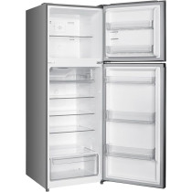 Super General 410 Liter Gross Double Door Refrigerator-Freezer, No-Frost, Inverter Compressor, Lock And Key, Silver, SGR-415-l