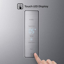 Hisense Upright Fridge With Digital Display, Metal Tech Cooling, Multi Air Flow, Total No Frost, RL484N4ASU
