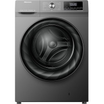 Hisense 7 Kg Front Load Fully Automatic Washing Machine With Inverter Motor, 1200 Rpm, 15 Mins Quick Wash Program And Delay Timer, Titanium Grey, WFQY7012EVJMT