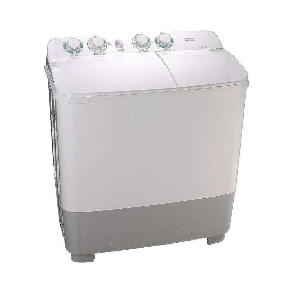 Hisense 10 Kg Twin Tub Washing Machine, White, XPB100SXA14