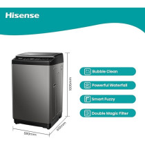 Hisense Top Load Washing Machine, Capacity 14 Kg, WTJA1402T