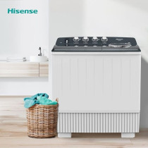Hisense 20 Kg Twin Tub Semi Automatic Washing Machine, White, WSBE201