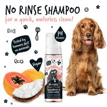 Bugalugs 200Ml Papaya And Coconut No Rinse Dog Shampoo