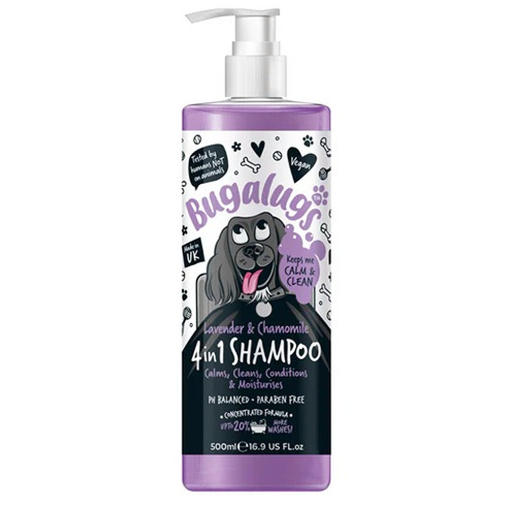 Bugalugs 500Ml 4In1 Lavender And Chamomile Dog Shampoo