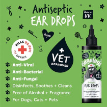 Bugalugs 200Ml Antiseptic Ear And Eye Drops For Pets