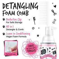 Bugalugs 150Ml 2In1 Baby Fresh Detangling Foam Comb For Dogs