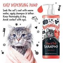 Bugalugs 500Ml Flea And Tick Cat Shampoo