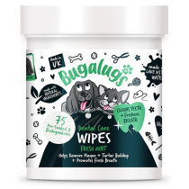 Bugalugs 75Wipes Dental Care Biodegradable Wipes For Dogs And Cats