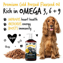 Bugalugs 500Ml Flaxseed Oil For Dogs And Cats