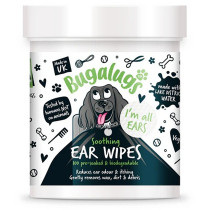 Bugalugs 100Wipes Soothing Biodegradable Ear Wipes For Cats