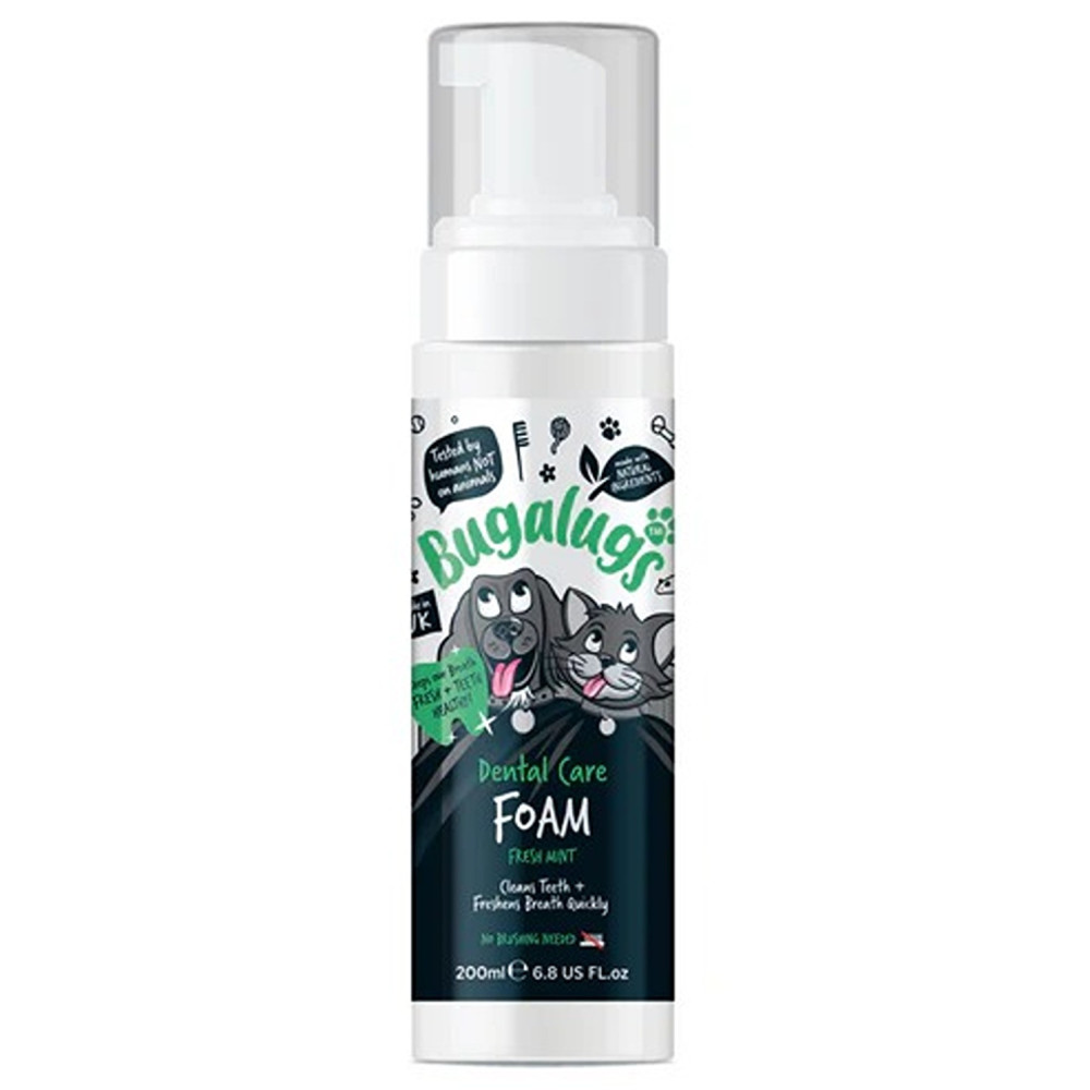 Bugalugs 200Ml Dental Care Foam For Dogs And Cats