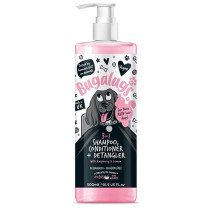 Bugalugs 500Ml 3 In 1 Raspberry And Lemon Shampoo Conditioner And Detangler For Dogs