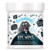 Bugalugs 100Wipes Tear Stain Biodegradable Eye Wipes For Dogs And Cats