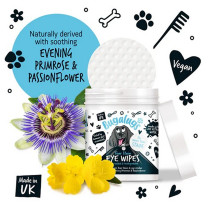 Bugalugs 100Wipes Tear Stain Biodegradable Eye Wipes For Dogs And Cats