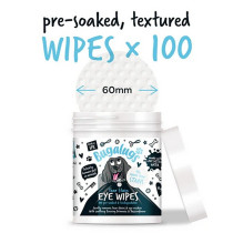 Bugalugs 100Wipes Tear Stain Biodegradable Eye Wipes For Dogs And Cats