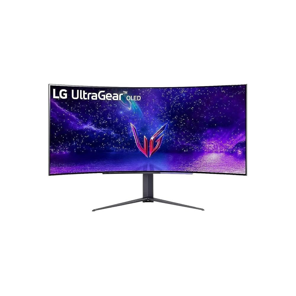 LG 45-Inch UltraGear OLED Curved Gaming Monitor, Black, 45GR95QE