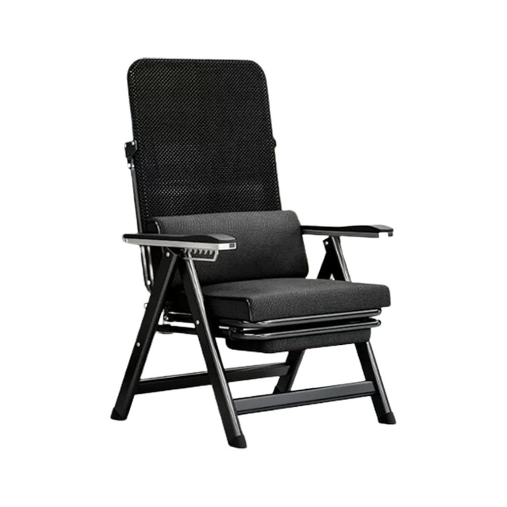 Deep Sleep Adjustable Zero Gravity Chair Deluxe Reclining Lounge Chair Foldable Patio Lounger With Soft Padded Headrest And Lumbar Pillow Outdoor And Indoor Use Lawn, Garden, Balcony,(Black)