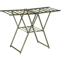 Deep Sleep Adjustable Foldable Clothes Drying Rack – Portable Aluminum Laundry Hanger For Indoor And Outdoor Use – Space-Saving Wash And Dry Stand For Homes, Apartments And Balconies-Grey
