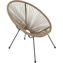 Deep Sleep 3-Piece Outdoor Seating Set In Brown – Modern Acapulco Patio Furniture With 2 Steel Chairs And Glass Top Table For Garden, Balcony, Or Poolside