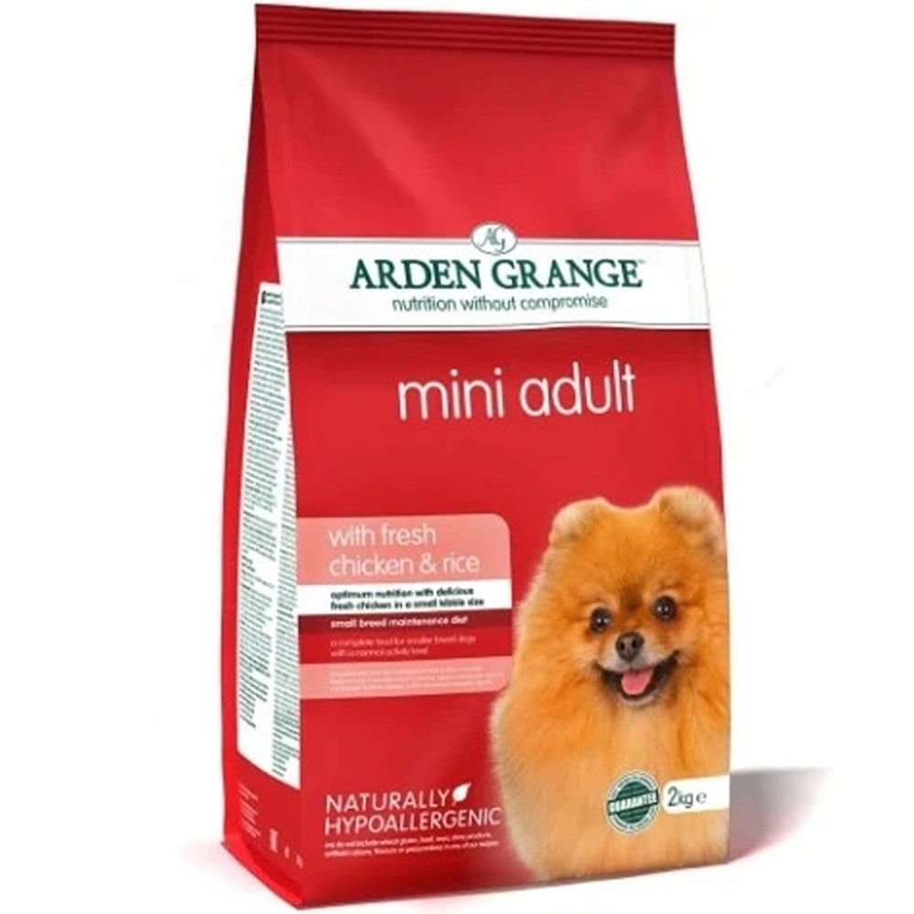 Arden Grange 2Kg Mini Adult Fresh Chicken And Rice Dry Dog Food