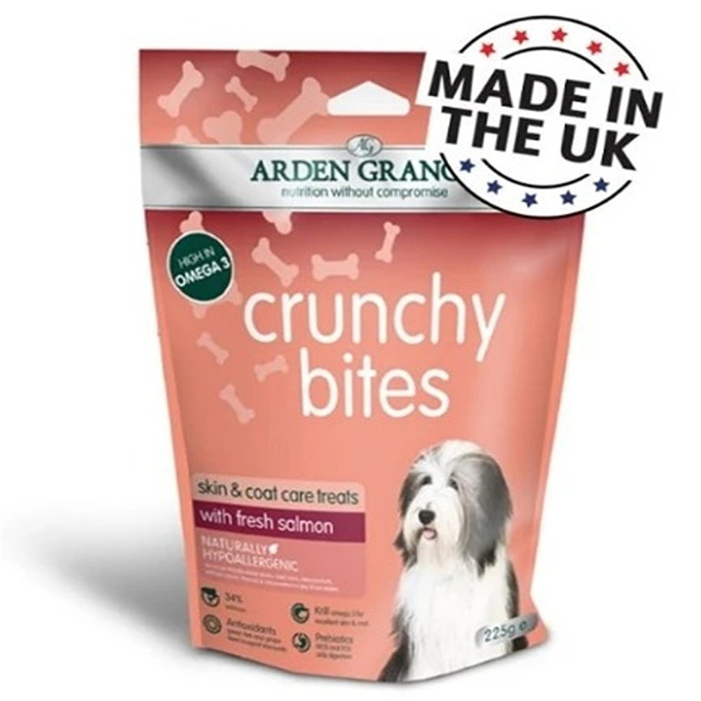Arden Grange 225G Crunchy Bites Salmon Dog Treats
