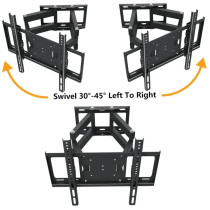 Star Gold Full Motion Movable LED TV Wall Bracket Mount For 32-75 Inch Screens, SG-823MTB