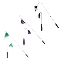 Ebi Cat Fishing Rod Telescope Toy For Cats, Green, 35-95Cm