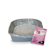 Ebi Easy Cat Jumbo Litter Bags, Beige, 5Pcs