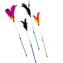 Ebi 60Cm Cat Fishing Rod Rosie Mixed Colours Toy For Cats, Yellow