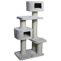 Ebi Scratching Tree Trend Catrock Western Inn For Cats, Grey, 70 X 50 X 160Cm