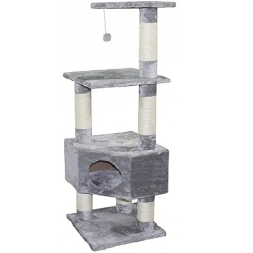 Ebi Classic Cat Tree Loonaa 135Cm, Grey, 40 X 40 X 135Cm