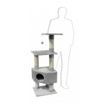 Ebi Classic Cat Tree Loonaa 135Cm, Grey, 40 X 40 X 135Cm