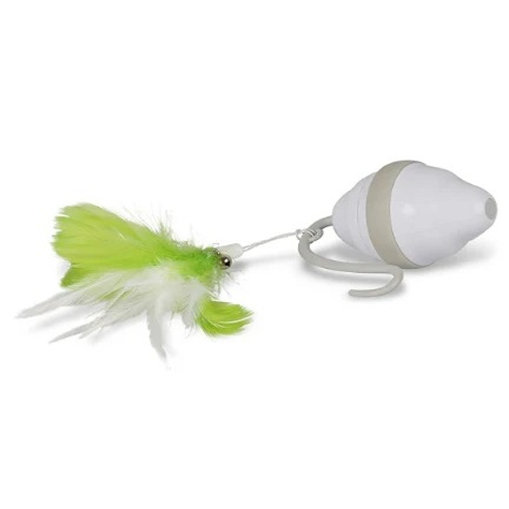 Ebi Speedy Mouse Electronic Cat Toy, White, 13 X 12 X 6Cm