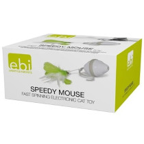 Ebi Speedy Mouse Electronic Cat Toy, White, 13 X 12 X 6Cm