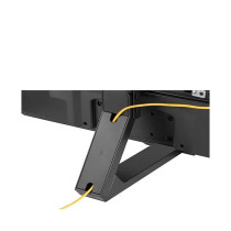 Skill Tech 37-82 Inch Contemporary Aluminum Pedestal Tabletop TV Stand, SH-4275B