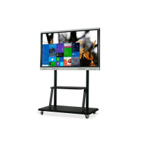 Skill Tech Metal LED TV Stand With Wheels For 60-90 Inch Screens