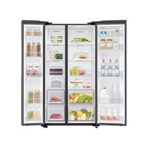 Samsung 680L Side By Side Refrigerator, RS62R5001B4, 1 Year Warranty
