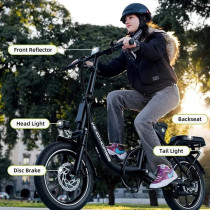 Wind Horse W2 B Electric Bike, W2 B, 1 Year Warranty