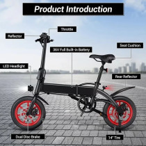 Wind Horse Folding Electric Bike, C19, 1 Year Warranty