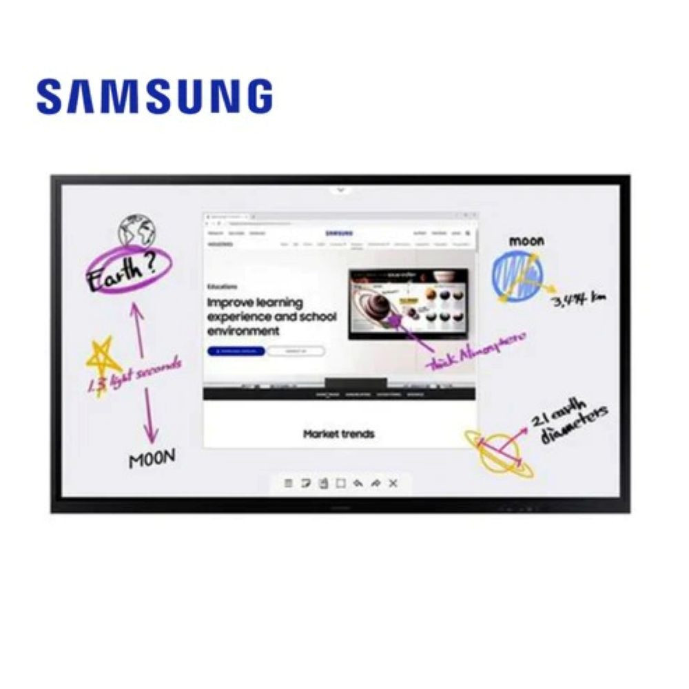 Samsung 85 inch Flip Pro 4K UHD Interactive Touch Display, 85WM85B, 1 Years Warranty