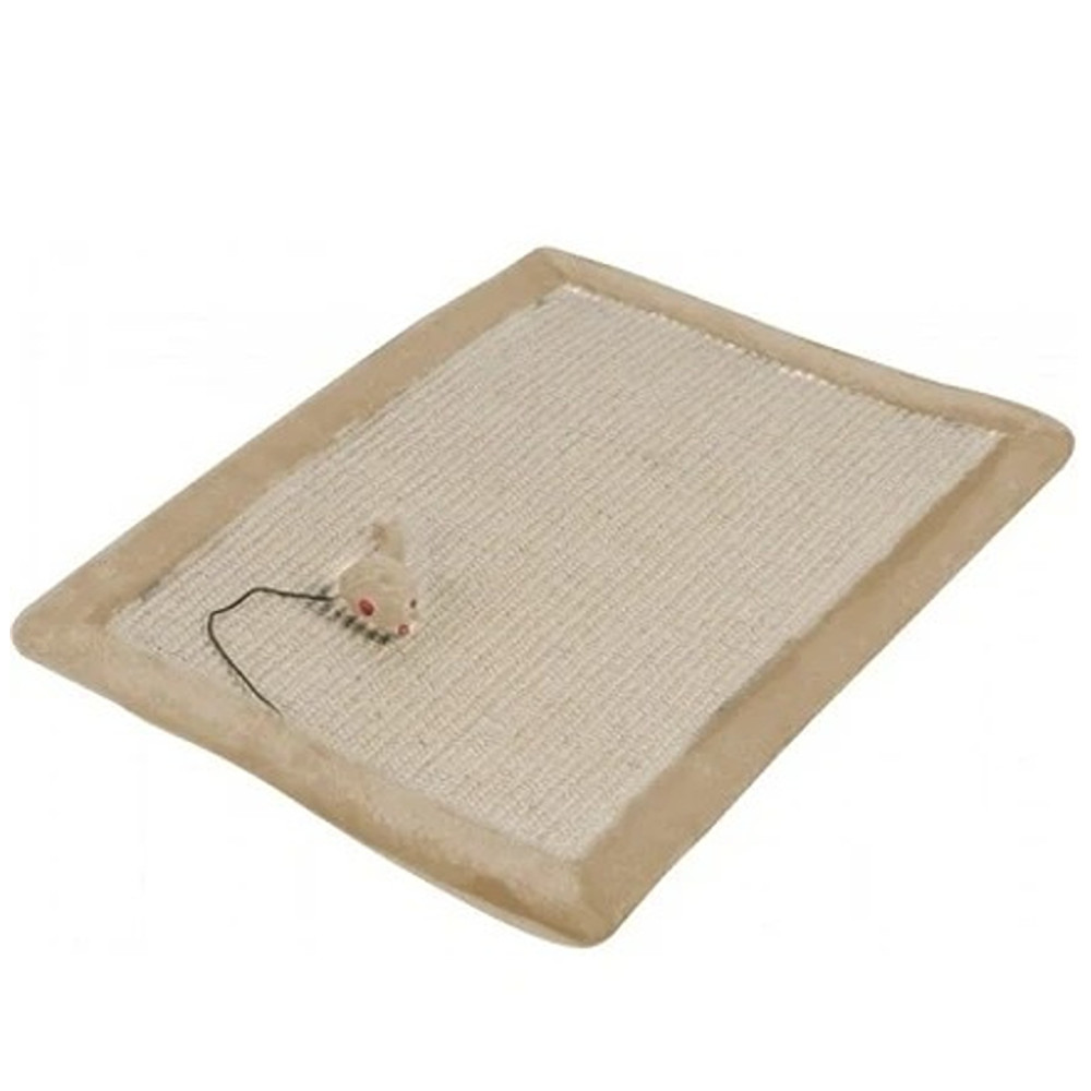 Ebi Comfort Scratching Mat Sandy Toy For Cats, Beige, 50 X 32Cm