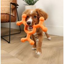 Ebi Bite Me Dawg Science Floatable Dog Toy, Orange, 20 X 19 X 2.5Cm