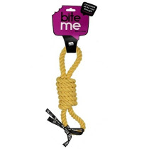 Ebi 32Cm Bite Me 'Tug Life' 2 Loops Playing Rope, Yellow