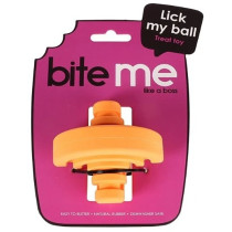 Ebi 7.8Cm Bite Me 'Lick My Ball' Dog Toy, Orange