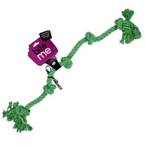 Ebi 120Cm Bite Me 'Floss' Playing Rope With 5 Knots, Green