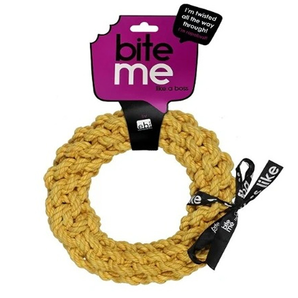 Ebi 28Cm Bite Me 'Da-Chain' Braided Ring, Yellow