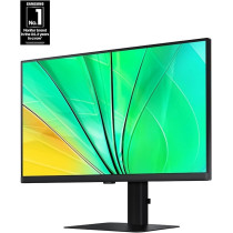 Samsung 24 Inch ViewFinity S6 (S60D) Series QHD High Resolution Computer Monitor, 100Hz, HDR10, Multiple Ports W/HDMI, DisplayPort, USB-A, Easy Setup, Height Adjustable Stand, LS24D606EANXZA, 2024