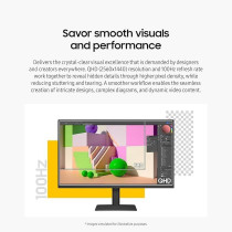 Samsung 24 Inch ViewFinity S6 (S60D) Series QHD High Resolution Computer Monitor, 100Hz, HDR10, Multiple Ports W/HDMI, DisplayPort, USB-A, Easy Setup, Height Adjustable Stand, LS24D606EANXZA, 2024