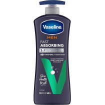 Vaseline Men Healing Moisture Body Lotion, Fast Absorbing, 600Ml